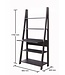 Timber Art Design Tall Ladder Desk - Black