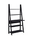 Timber Art Design Tall Ladder Desk - Black