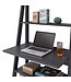 Timber Art Design Tall Ladder Desk - Black