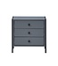 Timber Art Design  Zahra Grey 3 Drawer Bedside