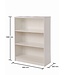 Timber Art Design Low Wide Bookcase - White