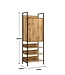 Timber Art Design Zahra Oak Effect Storage Cabinet With Shelves