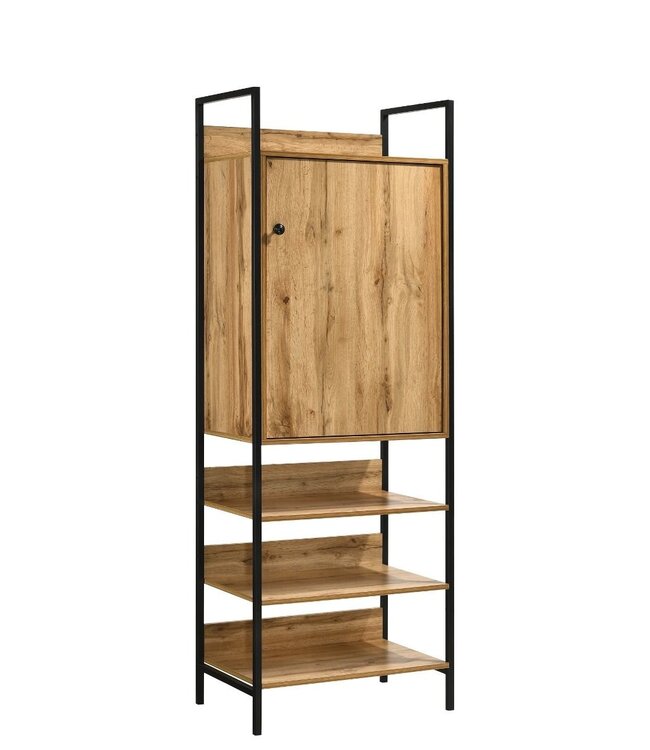 Timber Art Design Zahra Oak Effect Storage Cabinet With Shelves
