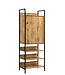 Timber Art Design Zahra Oak Effect Storage Cabinet With Shelves