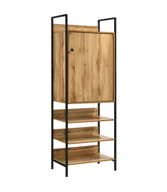 Timber Art Design Zahra Oak Effect Storage Cabinet With Shelves