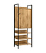 Timber Art Design Zahra Oak Effect Storage Cabinet With Shelves