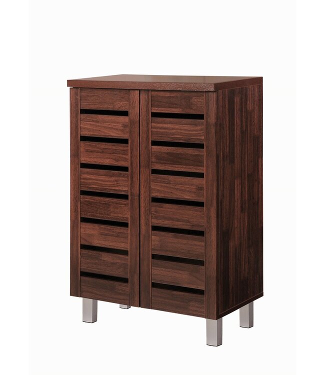 Timber Art Design Dark 2 Door Shoe Cabinet