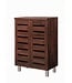 Timber Art Design Dark 2 Door Shoe Cabinet