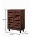 Timber Art Design Dark 2 Door Shoe Cabinet