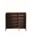 Timber Art Design Dark 3 Door Shoe Cabinet