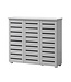 Timber Art Design Grey 3 Door Shoe Cabinet