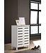 Timber Art Design White 2 Door Shoe Cabinet