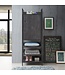 Timber Art Design Zahra Black Oak Storage Cabinet With Shelves