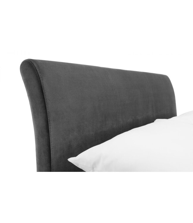 Julian Bowen Capri Dark Grey Velvet Bed