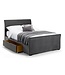 Julian Bowen Capri Dark Grey Velvet Bed