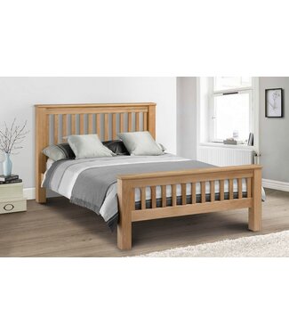 Julian Bowen Amsterdam Oak High Foot End Bed