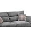 Logan Corner Sofa Black & Grey