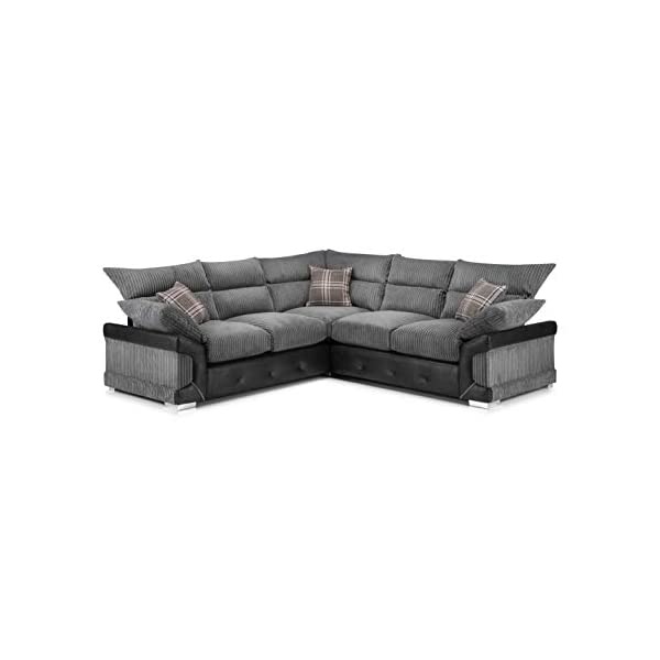 Logan Corner Sofa Black & Grey Freitaslaf Net LTD Freitaslaf Net LTD