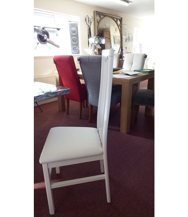 Diva High Gloss & Leather Set of 4 Chairs