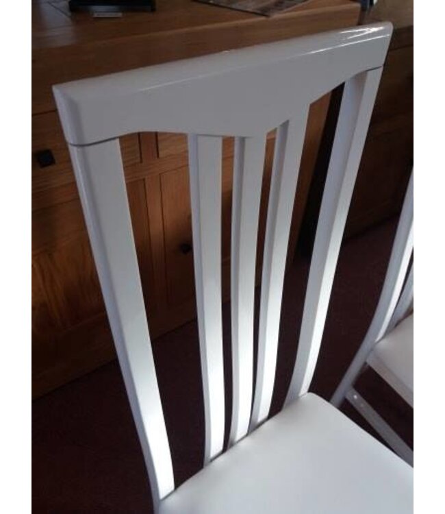 Diva High Gloss & Leather Set of 4 Chairs