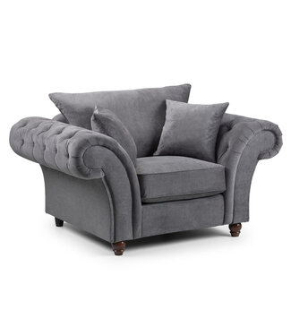 Windsor Fullback Grey Armchair