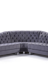 Jubilee Grey Large Corner Sofa