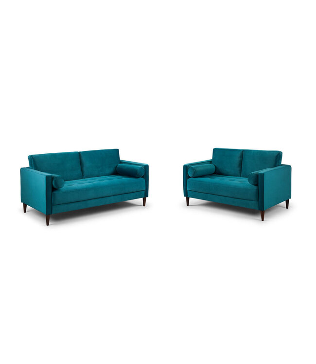 Harper Plush Teal Sofa Collection
