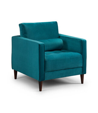 Harper Plush Teal Armchair