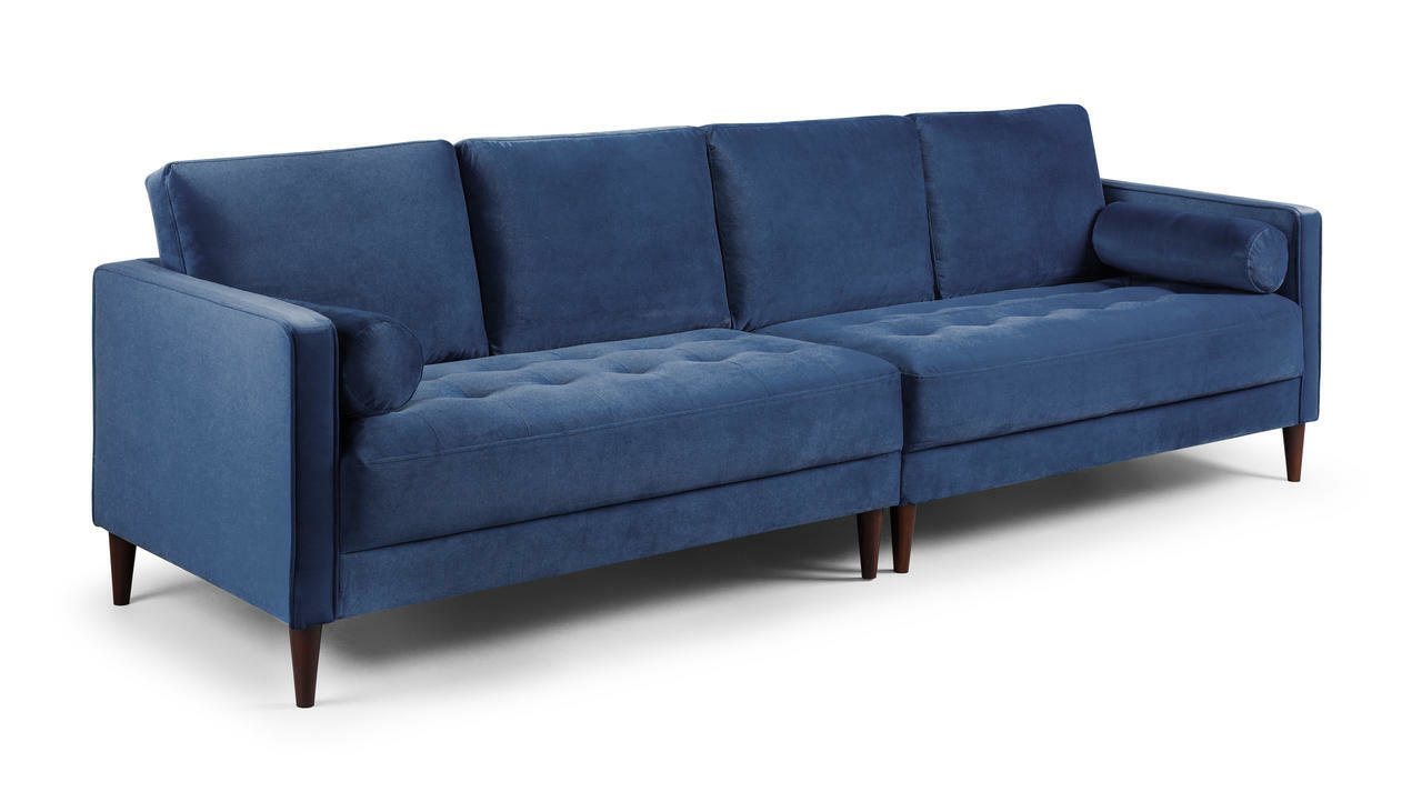 Harper Plush Blue Sofa Collection
