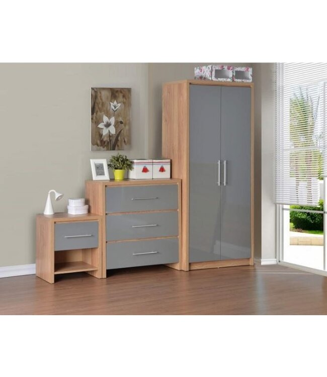 Seconique Seville Grey Bedroom Set