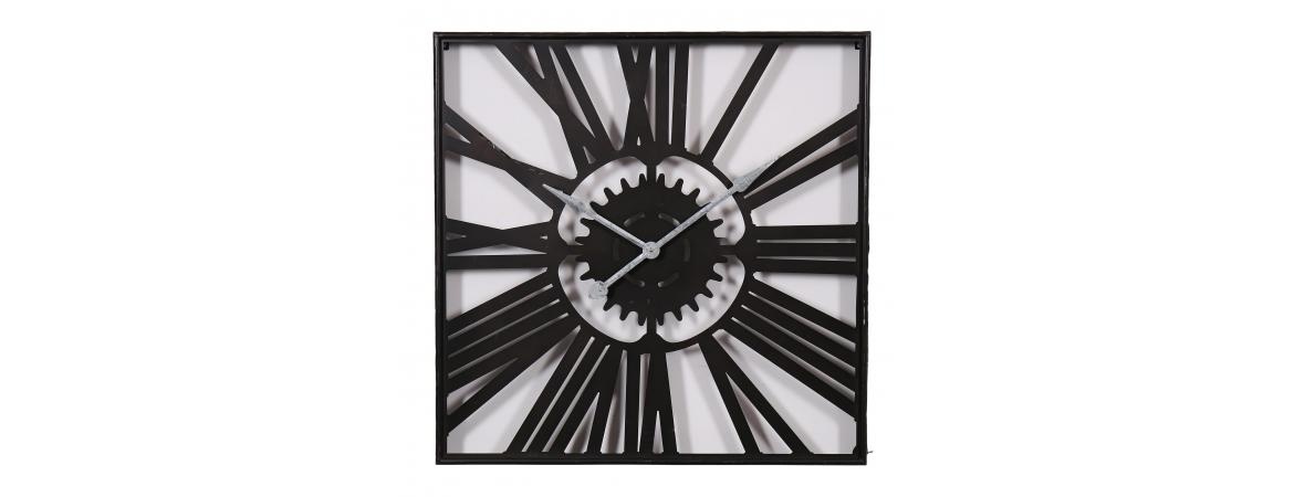 Besp-Oak Abstract Roman Numerals Rectangular Light Up Clock