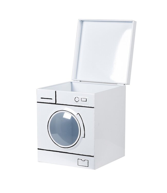 Unusual Set of 2 Iron Washing Machine Storage Tins