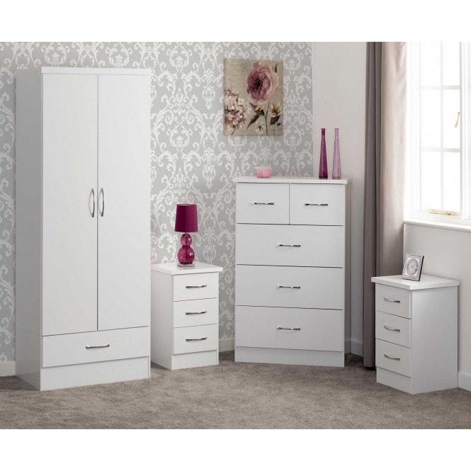 Nevada White Gloss Bedroom Set - Freitaslaf Net LTD