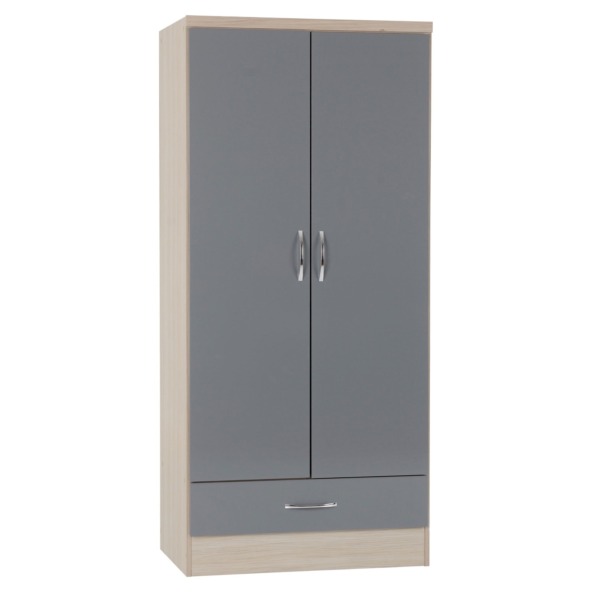 Oak And Grey Bedroom