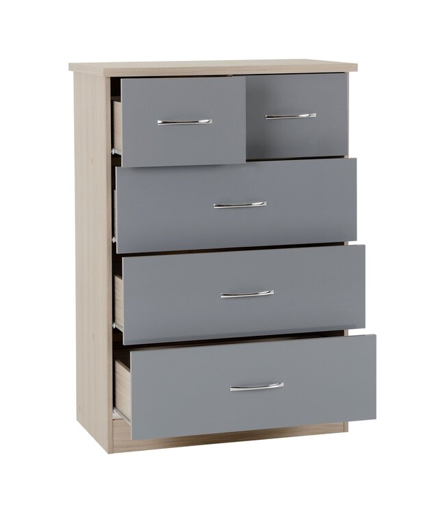 Seconique Nevada Oak & Grey Bedroom Set