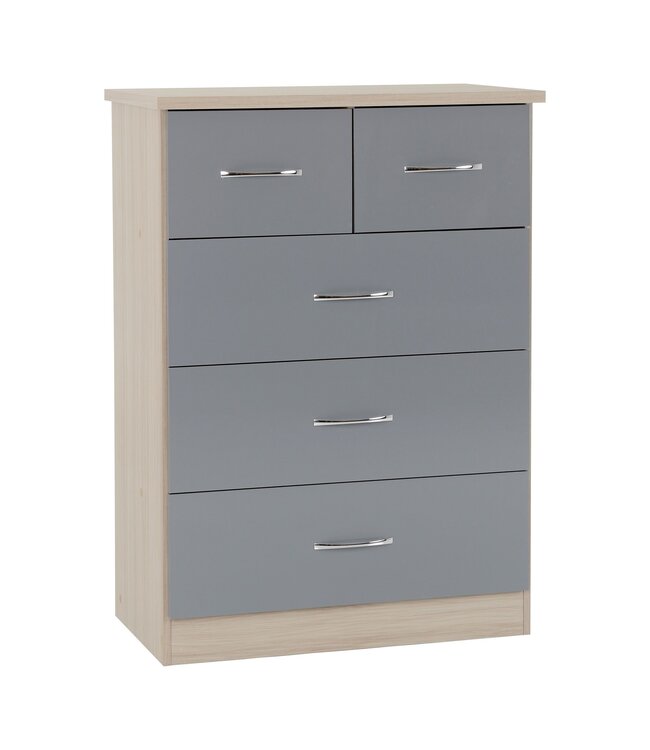 Nevada Oak & Grey Bedroom Set - Freitaslaf Net LTD