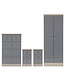 Seconique Nevada Oak & Grey Bedroom Set