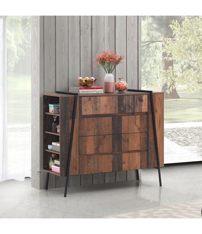 Timber Art Design Abbey Industrial Style Bedroom Set