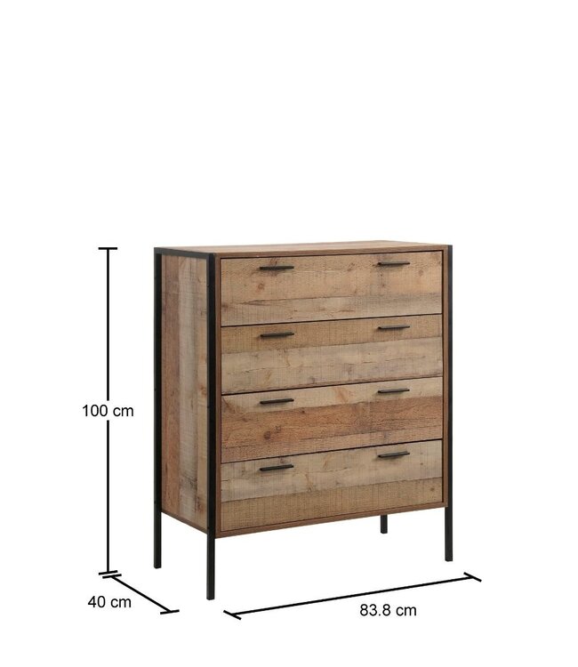 Timber Art Design Stretton 3 Piece Bedroom Set 4 Door Wardrobe