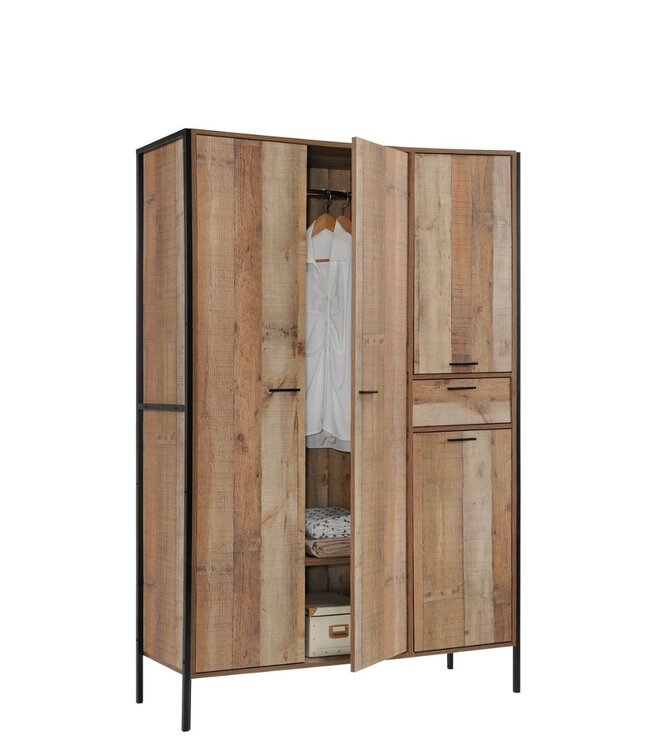 Timber Art Design Stretton 3 Piece Bedroom Set 4 Door Wardrobe