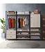 Timber Art Design Zahra Ash Oak Open Wardrobe Bedroom Set