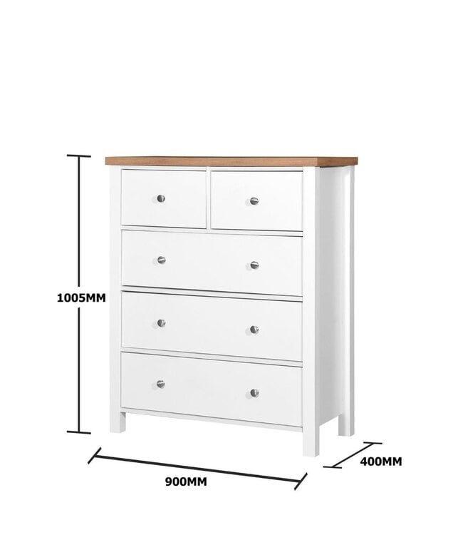 Timber Art Design Astbury Bedroom Set 3+2 Drawer Chest