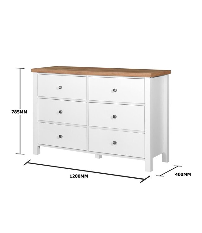 Timber Art Design Astbury Bedroom Set 6 Drawer Chest
