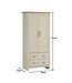 Timber Art Design Lisbon Cream Bedroom Set 2 Door Wardrobe