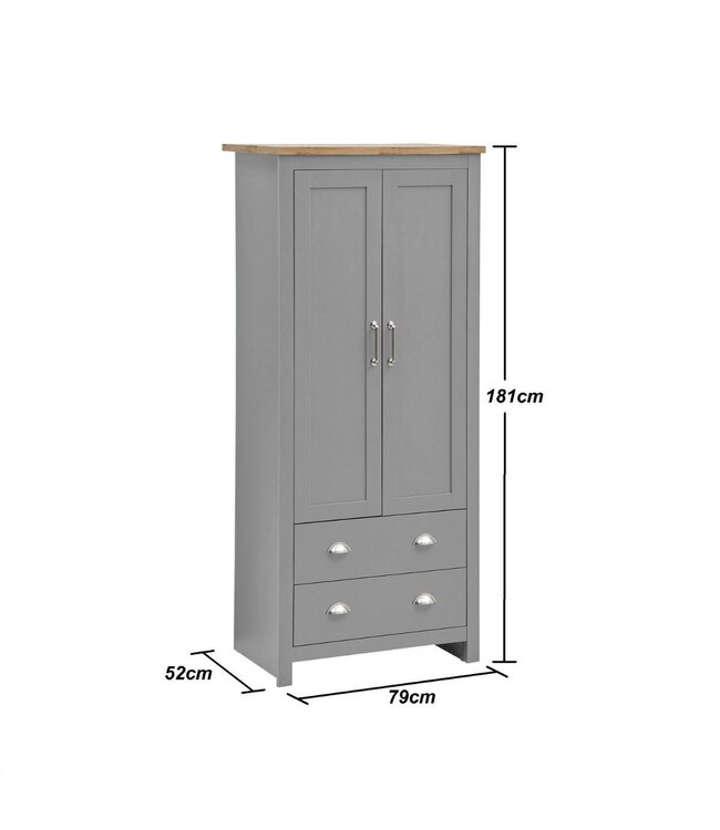 Timber Art Design Lisbon  Bedroom Set 2 Door Wardrobe
