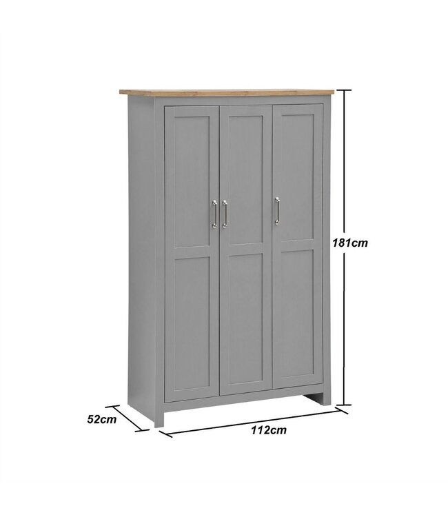 Timber Art Design Lisbon Bedroom Set 3 Door Wardrobe