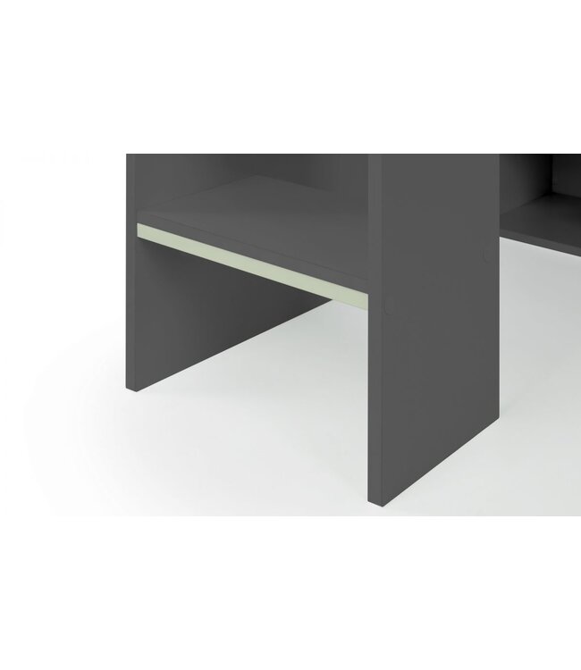 Julian Bowen Nebula Gaming Bed with Desk - Anthracite