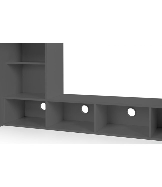 Julian Bowen Nebula Gaming Bed with Desk - Anthracite