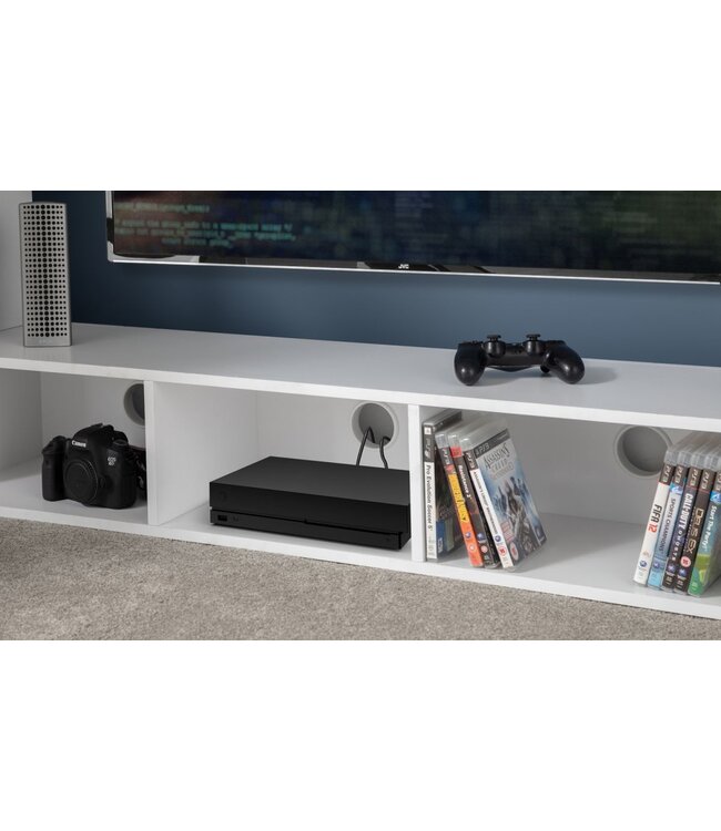 Julian Bowen Nebula Gaming Bed with Desk - White