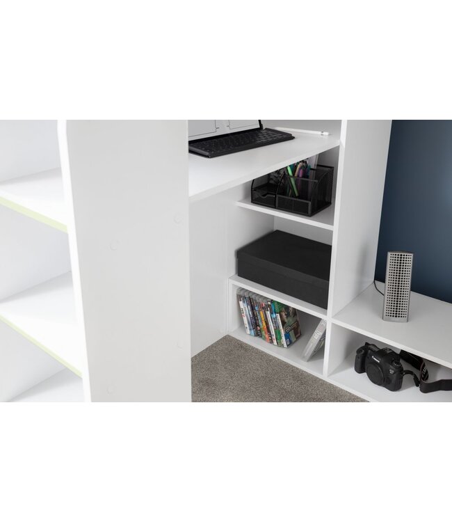 Julian Bowen Nebula Gaming Bed with Desk - White